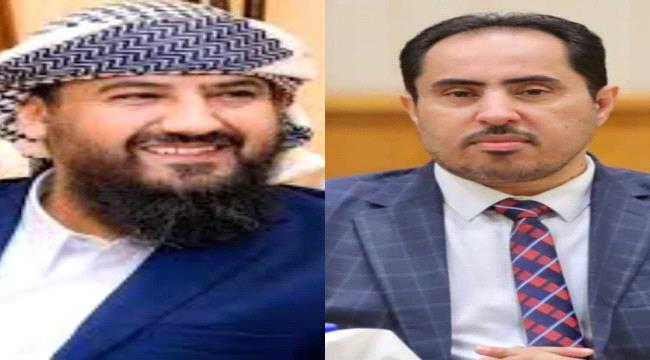 ابو زرعه المحرمي يطمئن على صحة وزير الشباب والرياضة 