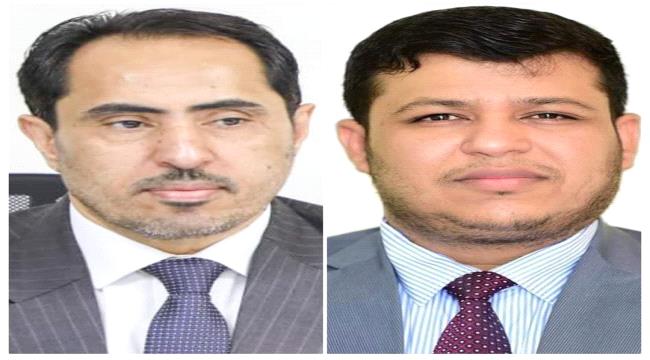 عضو المجلس الرئاسي عبدالله العليمي يطمئن على صحة وزير الشباب والرياضة 