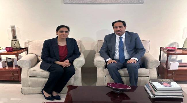 الوزير نايف البكري يلتقي سفيرة بريطانيا لدى بلادنا 