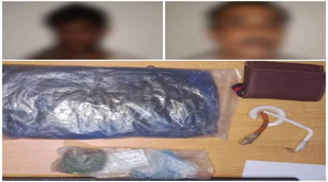 إدارة مكافحة المخدرات بالمهرة تُلقي القبض على اثنين من أخطر مروّجي المواد الممنوعة