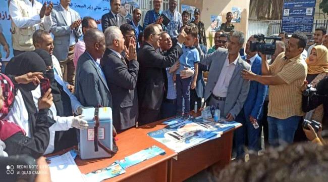 انطلاق الحملة الوطنية للتحصين ضد مرض شلل الأطفال بعدن 