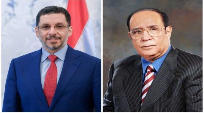 رئيس وزراء اليمن الأسبق العطاس يهنئ #بن_مبارك بمناسبة تعيينه رئيسًا للحكومة اليمنية