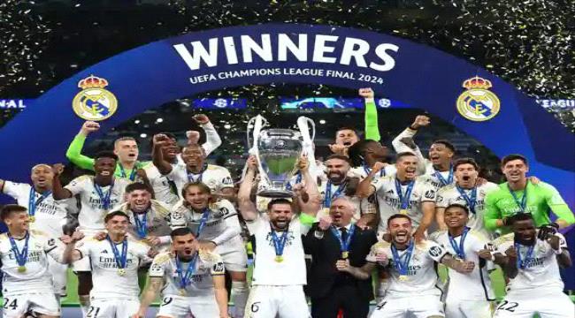 ريال مدريد يتوج بلقب دوري أبطال أوروبا للمرة الـ 15