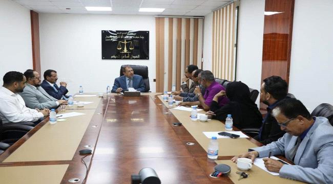 رئيس مجلس القضاء الأعلى يلتقي اللجنة التحضيرية لاتحاد مكافحة الفساد