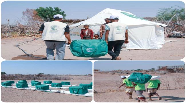 مركز الملك سلمان يوزع مواد إيوائية متنوعة في مديرية تبن بلحج ...