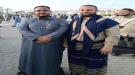 النقيب خالد القعشمي يهنئ الشيخ أبو زين هاني اليزيدي بمناسبة تعيينه مديرًا عامًا لمديرية المنصورة ...