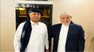 سفير اليمن لدى تركيا محمد صالح طريق يزور الفريق الركن علي محسن صالح الأحمر في جدة ...