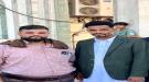 النقيب رامي إسماعيل يهنئ الشاب الخلوق بكري حلبوب بمناسبة عقد قرانه ...